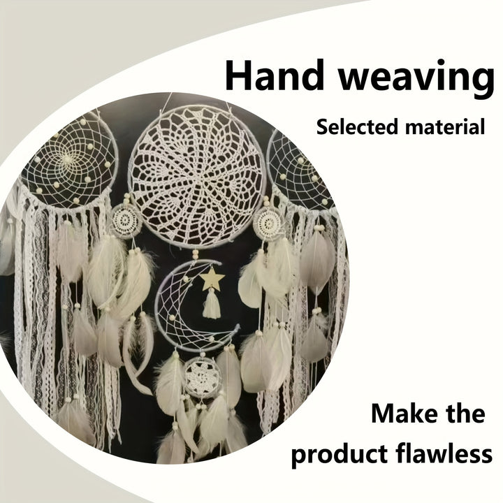 5pcs Dreamcatcher Feather Wall Hanging Set - Versatile Home & Sofa Decor Crafts, Non-Adhesive