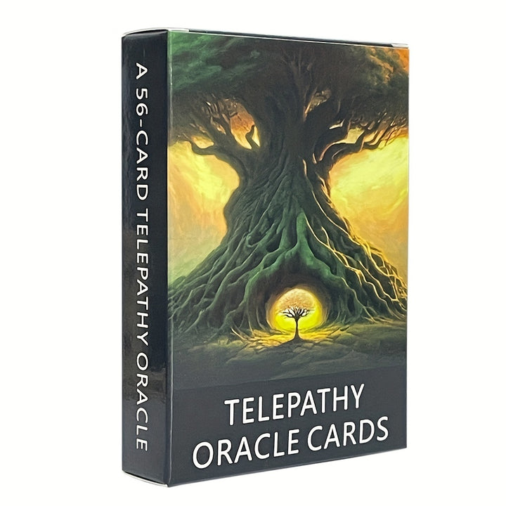 56 Pcs Cards, Telepathy Oracle Clarity Cards Prophecy, English Version Tarot Deck