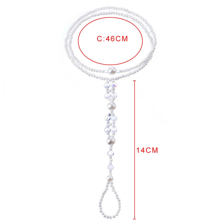 1PCS Women's Anklet, Barefoot Sandal Imitation Pearl