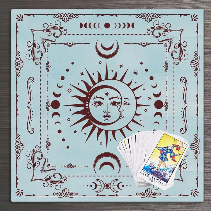 Tarot Sun and Moon Home Decoration  Tablecloth  Divination Altar Board Game Lucky Scarf  Cloth