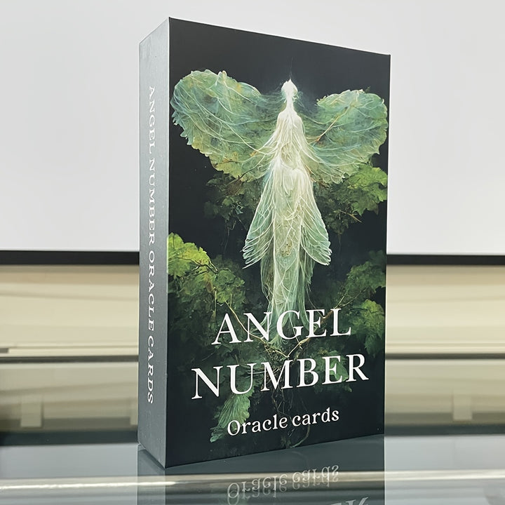 Angel Numberology Oracle Cards in Box, English Tarot Deck, 12x7cm Cards